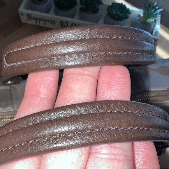 Coach signature large sateen and leather book tote bag - Picture 9 of 16